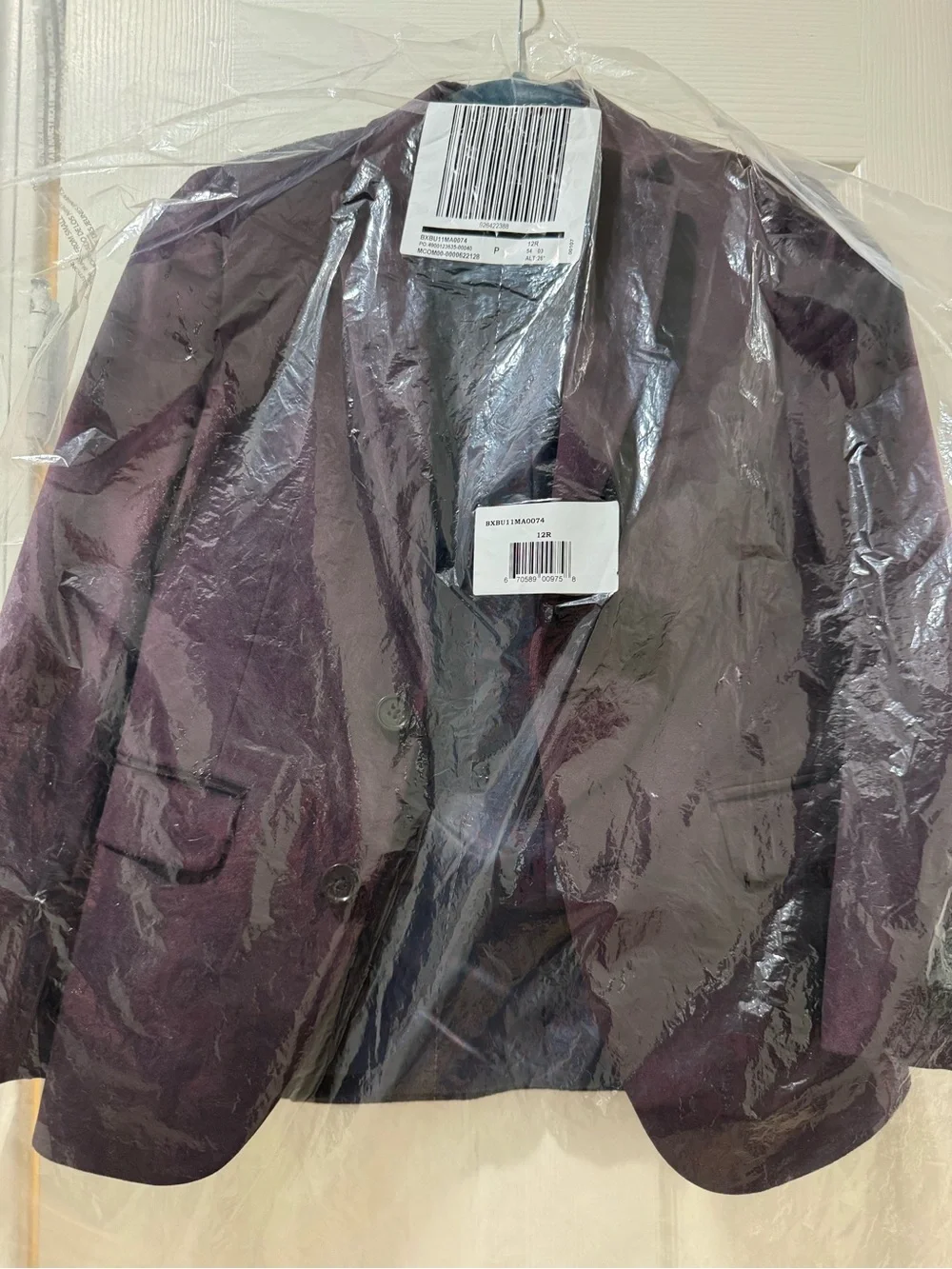 Lauren Ralph Lauren Deep Velvet Blazer in Deep Plum